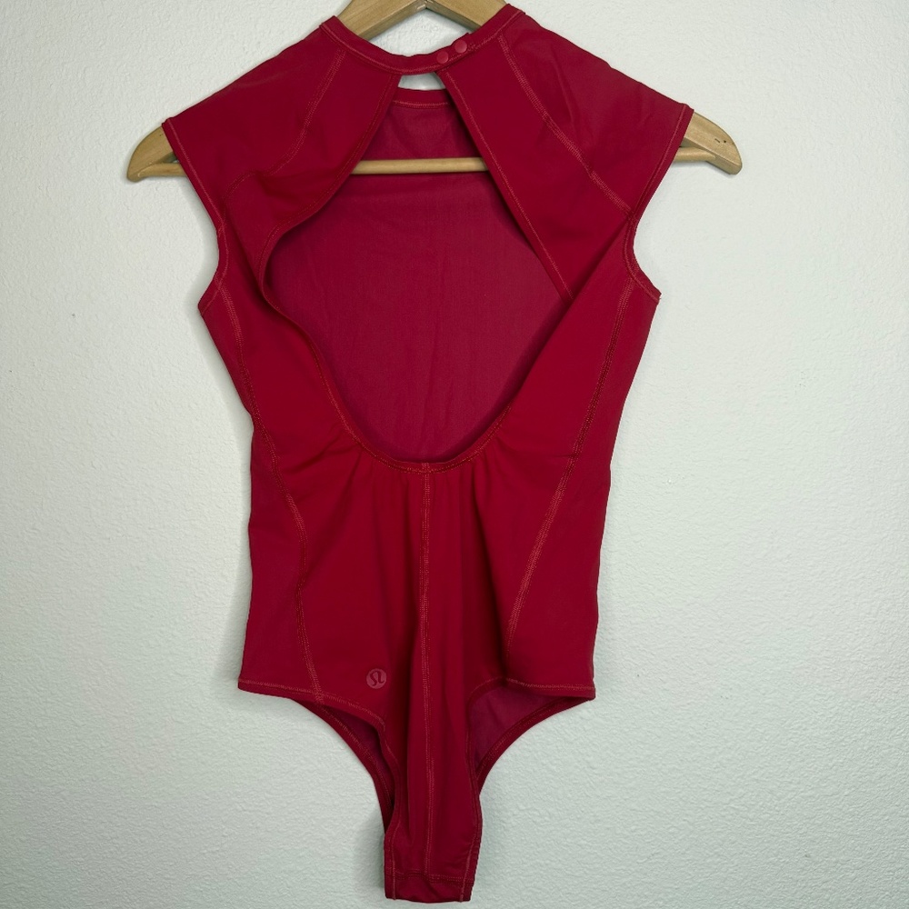 Lululemon By the Bay Skimpy One-Piece Dark Red - Picture 3 of 5